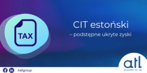 CIT estoński i ukryte zyski